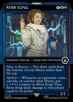 [1x] River Song - Surge Foil - Showcase Near Mint, English Doctor Who Extras MTG - Image 1