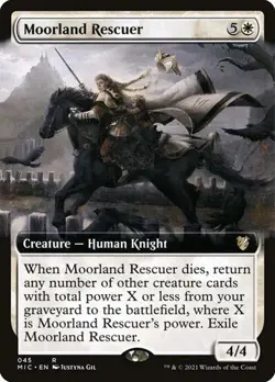 Moorland Rescuer - Extended Art MIC NM MTG - Image 1