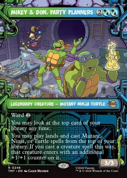 MTG MIKEY & DON, PARTY PLANNERS (SHOWCASE) NM FOIL ** TMNT ** - Image 1
