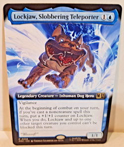 Lockjaw, Slobbering Teleporter Marvel Magic the Gathering Full Art NM - Image 1