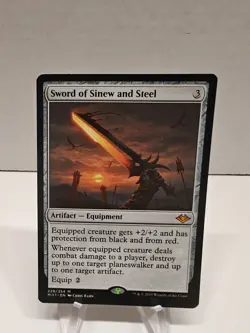 Magic the Gathering Sword of Sinew and Steel (228/404) Modern Horizons NM - Image 1