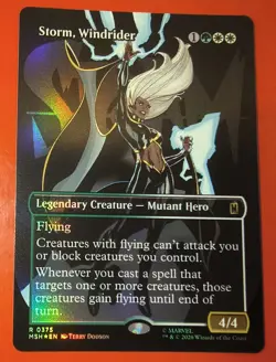 MTG: MARVEL SUPER HEROES, STORM, WINDRIDER, 0375, RARE, FOIL, MSH - Image 1