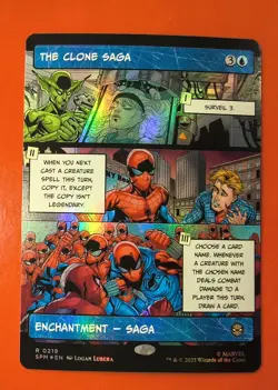 MTG, MAGIC, SPM, THE CLONE SAGA, 0219, FOIL FINISH, BORDERLESS,NM - Image 1