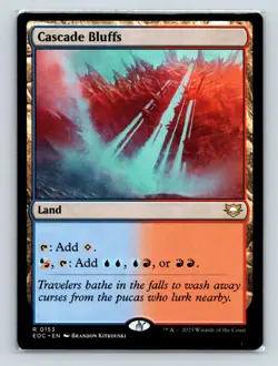MTG Cascade Bluffs R Commander: Edge of Eternities EOC 153 NM - Image 1