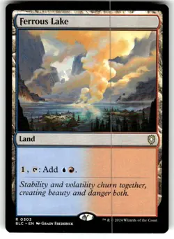 Ferrous Lake Rare Bloomburrow Commander MTG NM - Image 1