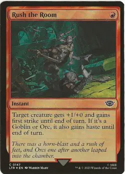 Rush The Room 147 Common MTG Lord of the Rings Middle Earth NM/M - Image 1