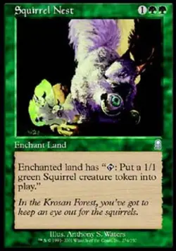 MTG English Squirrel Nest Medium Play Foil Odyssey - Image 1