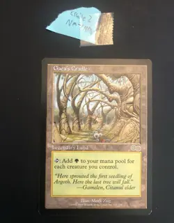 Urza's Saga Magic MTG Gaea's Cradle NM- Front / NM Back - Image 1