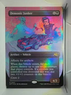 Demonic Junker (Borderless) - R307 - Foil - MTG - Aetherdrift (DFT) - Image 1