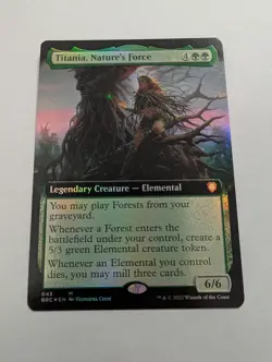 Titania, Nature's Force - Commander: the Brothers' War - 045 Foil Extended Art - Image 1