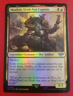 1x Mauhur, Uruk-hai Captain (0214) | FOIL | LTR: Tales of Middle-Earth | MTG - Image 1