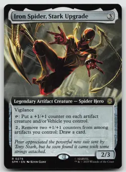 Iron Spider, Stark Upgrade (Extended Art) R Normal Marvel's Spider-Man 279 NM - Image 1