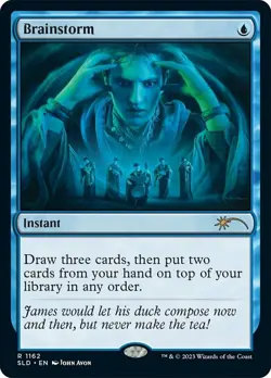 1x Brainstorm (1162) - Foil MTG - Secret Lair - NM-Mint - Image 1