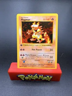 Magmar Shadowless 1st Edition 36/102 Base Set WOTC Pokemon Card - LP - Image 1