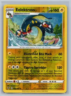 Eelektross 059/185 Rare Vivid Voltage Pokemon Card Reverse Holo Near Mint - Image 1
