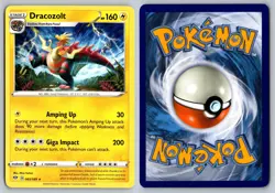 Dracozolt 065/189 Rare Darkness Ablaze Pokemon Card Near Mint - Image 3