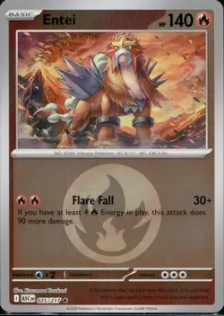 Entei (Energy Symbol Pattern) 025/217 Ascended Heroes Pokemon Reverse Holo NM - Image 1