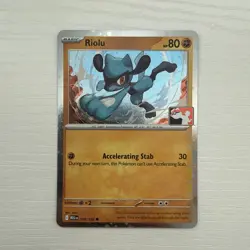 Riolu 076/132 Cosmo Holo Prize Pack Series 9 Pokemon Play - Image 1
