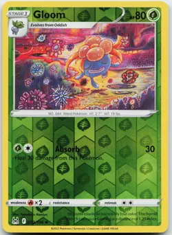 Gloom 002/196 Uncommon Lost Origin Pokemon Reverse Holo Near Mint - Image 1