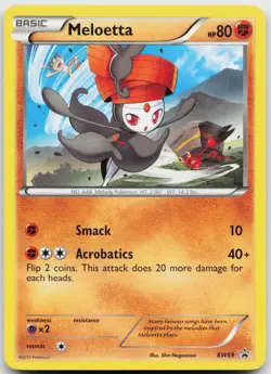 Meloetta BW69 Promo Black And White Promo Pokemon Near Mint - Image 1