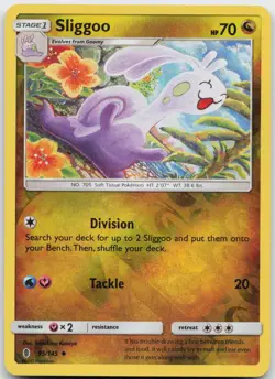 Sliggoo 95/145 Uncommon Guardians Rising Pokemon Reverse Holo Lightly Played - Image 1