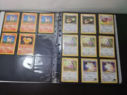 Vintage Pokemon Card Collection Lot/Binder Jungle,Rocket,Fossil,Base Gym,2nd - Image 2