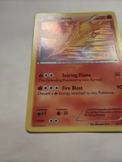 2013 Pokemon Moltres 22/113 Legendary Treasures HOLO Rare - MP - Image 4