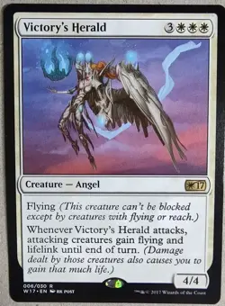 Victory's Herald - Welcome Deck 201 7 (W17) - Rare Regular - LP+ - MTG - Image 1