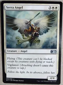 Serra Angel - Welcome Deck 201 7 (W17) - Uncommon Regular - NM - MTG - Image 1