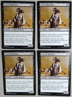 Cursed Minotaur (x4) Playset - Amonkhet (AKH) - Common Regular - NM - MTG - Image 1