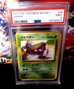 1997 Pokemon Japanese Rocket Grimer #88 PSA 9 Mint - Image 1