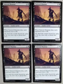 Tattered Mummy (x4) Playset - Amonkhet (AKH) - Common Regular - NM - MTG - Image 1