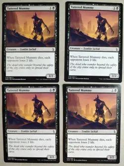 Tattered Mummy (x4) Playset - Amonkhet (AKH) - Common Regular - NM - MTG - Image 1