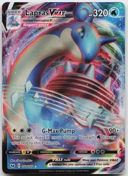 Lapras VMAX 050/202 Holo VMAX Rare Sword & Shield Pokemon Near Mint - Image 1