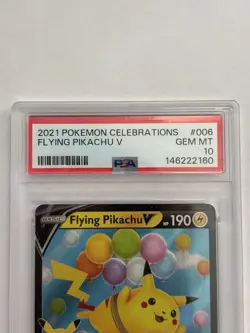 Pokemon TCG Flying Pikachu v Celebrations Holo Ultra Rare Card 006/025 PSA 10 - Image 2