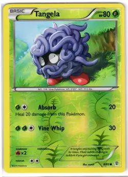 Tangela 8/83 Common Generations Pokemon Reverse Holo Near Mint - Image 1