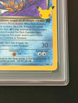 Dark Gyarados Classic Collection 8/82 PSA 10 - Image 5