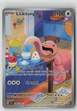 Lickitung 180/162 Illustration Rare Temporal Forces Pokemon Holo Near Mint - Image 1