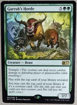 Garruk's Horde - Welcome Deck 201 7 (W17) - Rare Regular - NM - MTG - Image 1