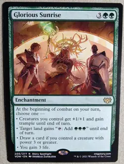 Glorious Sunrise - Innistrad: Crimson Vow (VOW) - Rare Regular - LP+ - MTG - Image 1