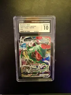 2021 Pokemon Japanese Rayquaza VMAX 120/184 Vmax Climax Holo CGC 10 GEM MINT - Image 1