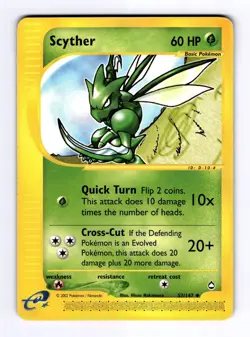 Scyther (57) Aquapolis #057 (2003) Uncommon NM Pokemon - Image 1