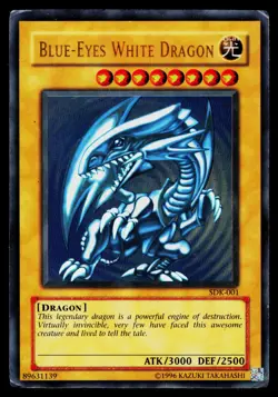 Yugioh! Blue-Eyes White Dragon SDK-001 Ultra Rare HP - Image 1