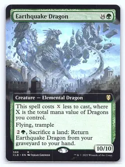 MTG Earthquake Dragon *EXTENDED ART* Commander Legends Baldur's Gate 588 LP - Image 1