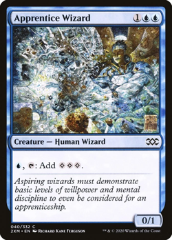 MTG Magic the Gathering Apprentice Wizard (40/503) Double Masters LP - Image 1