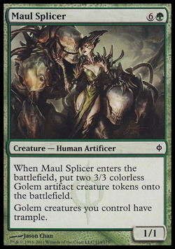 Magic the Gathering MTG Maul Splicer (114) New Phyrexia LP - Image 1