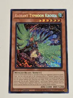 Radiant Typhoon Krosea DOOD-EN015 Secret Rare Yugioh Doom of Dimensions Mint - Image 1