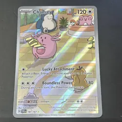 Pokemon TCG Chansey 187/167 Full Art Illustration Rare Twilight Masquerade - Image 1