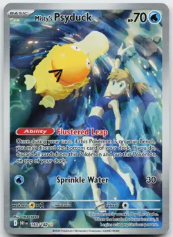 Misty's Psyduck 193/182 Illustration Rare Destined Rivals Pokemon Holo Near Mint - Image 1