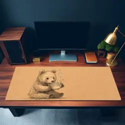 Cute Bear Ramen Playmat - Kawaii Anime Style Gaming Mat for MTG, YuGiOh, TCG - Image 3